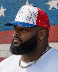 Hip Hop Hat Flag Print Flat Hat