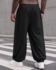 2XL-8XL Men's Casual Loose Leg Trousers