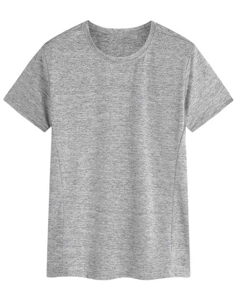M-5XL Men's Plus Size Outdoor Crewneck Sports Tee
