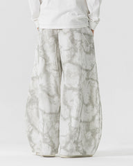 Men's Plus Size Japanese Tie-Dye Thick Rope Trousers