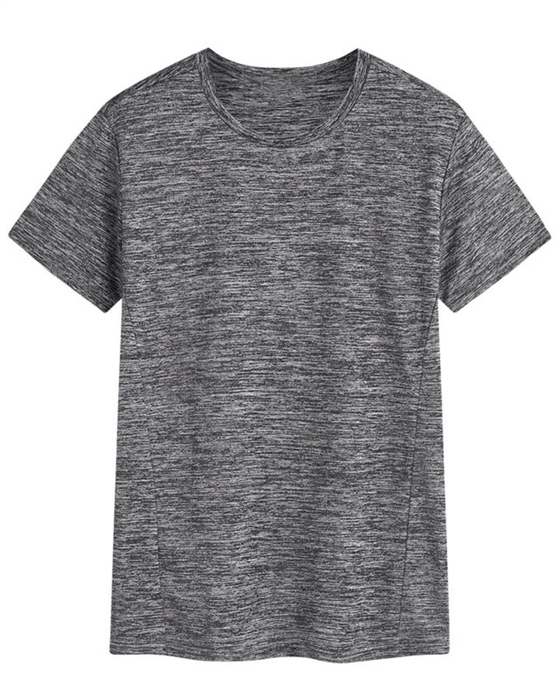 M-5XL Men's Plus Size Outdoor Crewneck Sports Tee