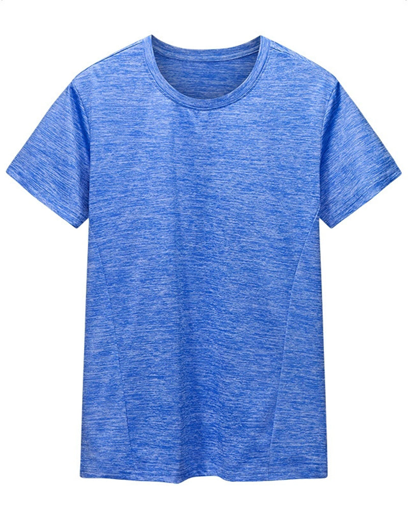 M-5XL Men's Plus Size Outdoor Crewneck Sports Tee