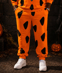 Big & Tall Men's Fred Flintstone Tie Half Zip Sweatshirt Set