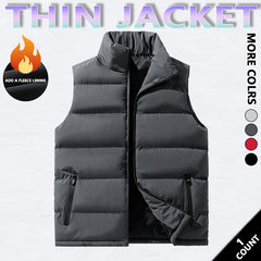 KZZ Mens Vest Jacket Warm Sleeveless Jackets