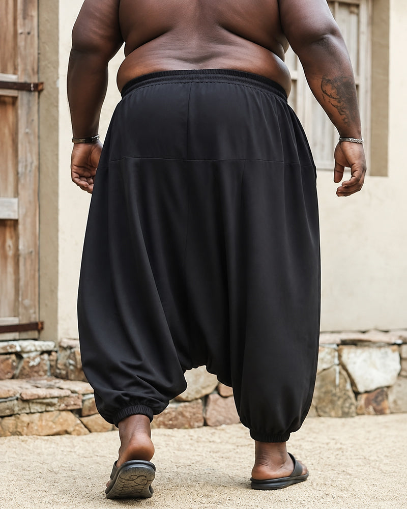 2XL-9XL Men's Large Pocket Wide Leg Pants