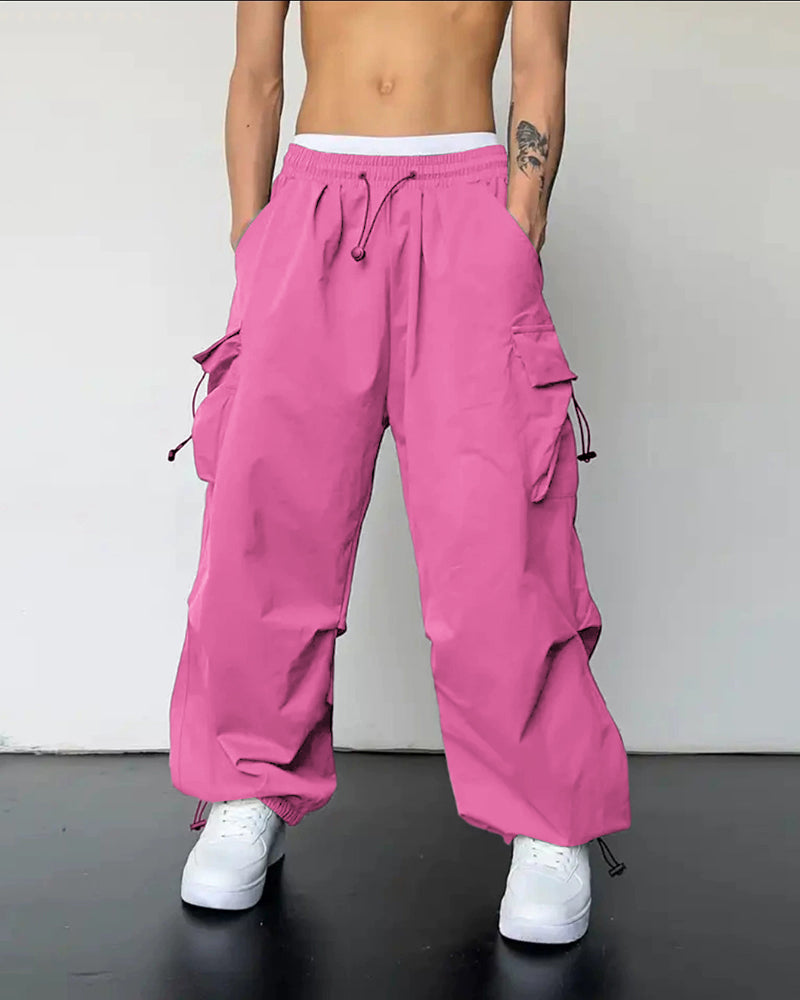 Big & Tall Men's Casual Quick-drying Overalls Sports Pants S-5XL