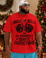 Big & Tall Men's Funny Christmas Jingle My Bells Offensive Humor Cotton T-Shirt