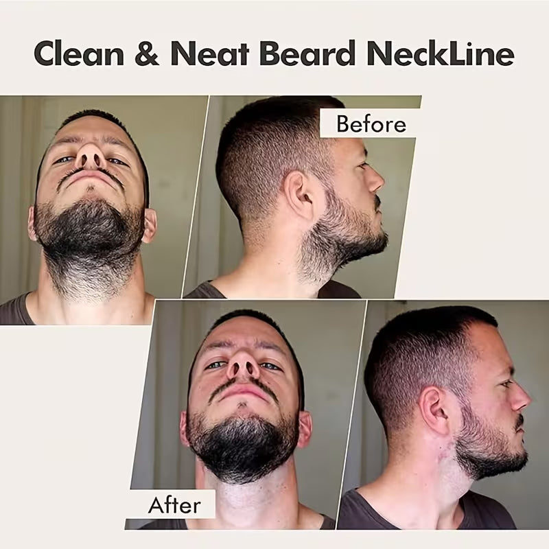 Neck Styling Device, Nape Beard Styling Ruler, Chin Beard Trimming Board
