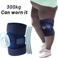 Plus Size Knee Braces for Man and Women, Extra Size Large Size Adjustable Knee Support with Side Stabilizers for Fit Women & Men
