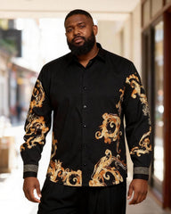 Big & Tall Men's Baroque Long Sleeve Shirt