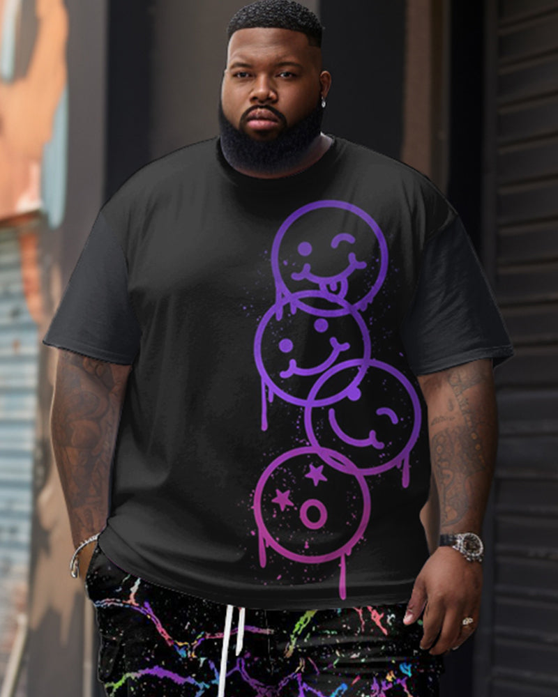 Phantom Smiley Print Large Men's Suit