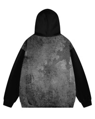 Men's Big and Tall Poker Spades Queen Zip Hoodie