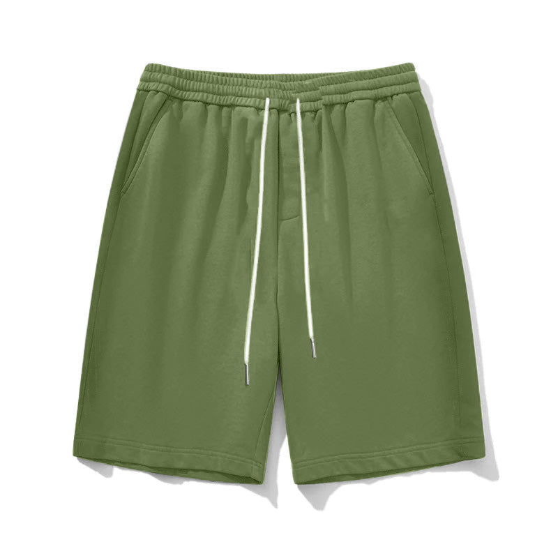 Men's Big Size Solid Color Summer Athletic Shorts