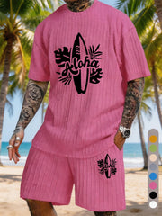 ALOHA Surfboard Tropical Plant Print Texture Large Size Vacation Set