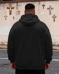 Big & Tall Men's Jesus Is The Reason Christmas Season Faith Letter Print Hoodie