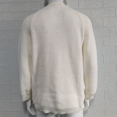 M-2XL Autumn And Winter Solid Color Zipper Turtleneck Knitted Jacket Sweater Cardigan
