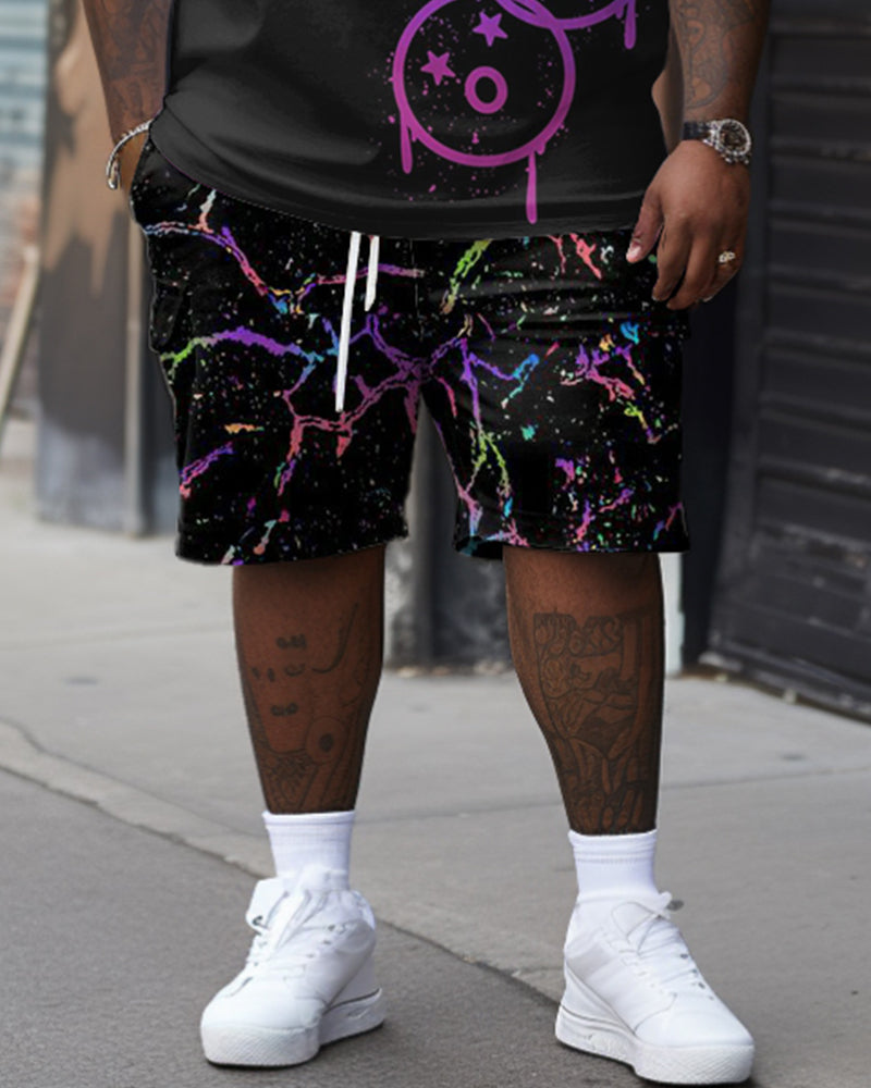 Phantom Smiley Print Large Men's Suit