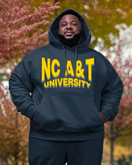 Big & Tall Men’s NC A&T University Style Hoodie and Sweatpants Two Piece Set