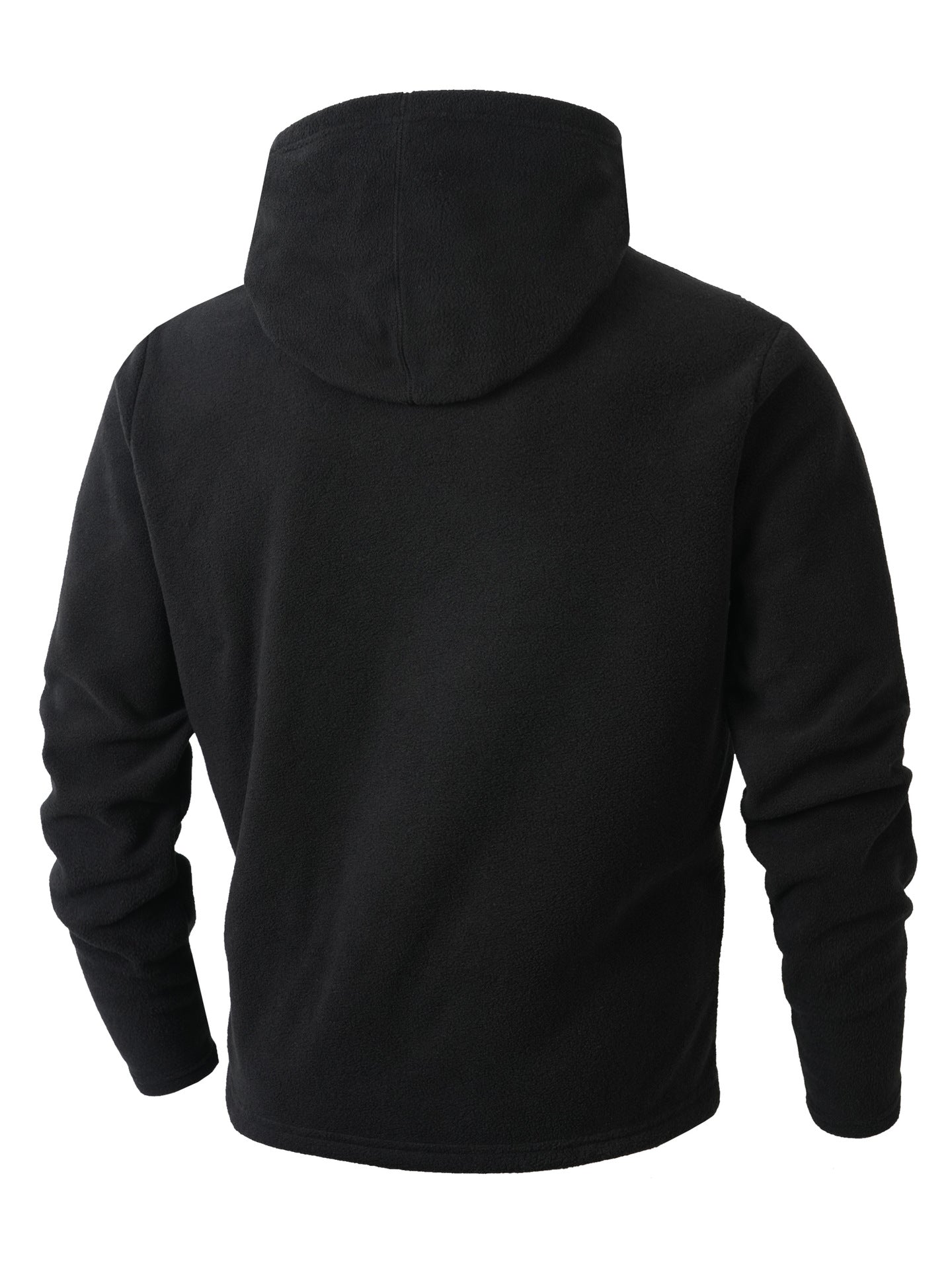 S-2XL Autumn And Winter Hooded Men's Casual Coral Fleece Sweatshirt Coat