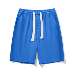 Men's Big and Tall Solid Color Workout Shorts with Drawstring