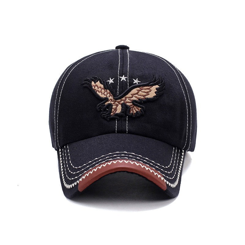 Trendy Embroidered Eagle Street Cap