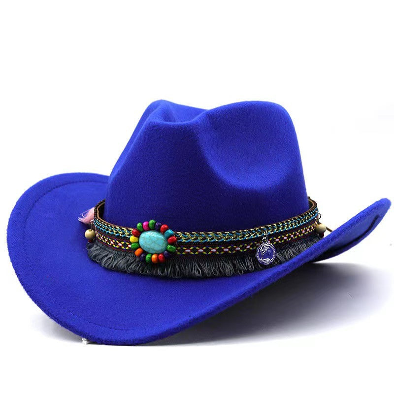 Multicolor Panama Hat Yellow Belt Accessory Straw Topper Beach