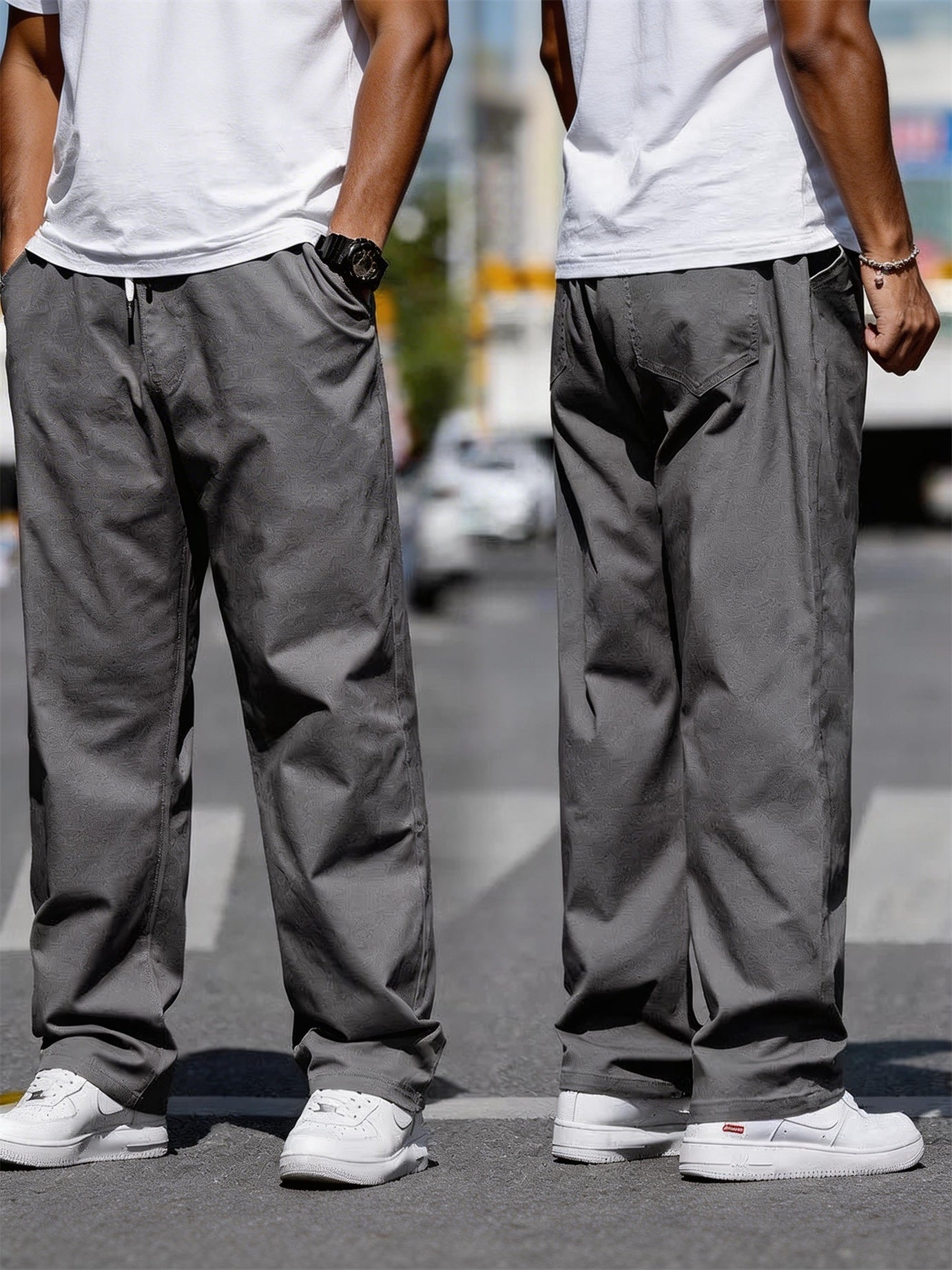 XL-8XL Plus Fat Loose Straight Pants