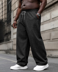 2XL-6XL Men's Casual Plaid Trousers