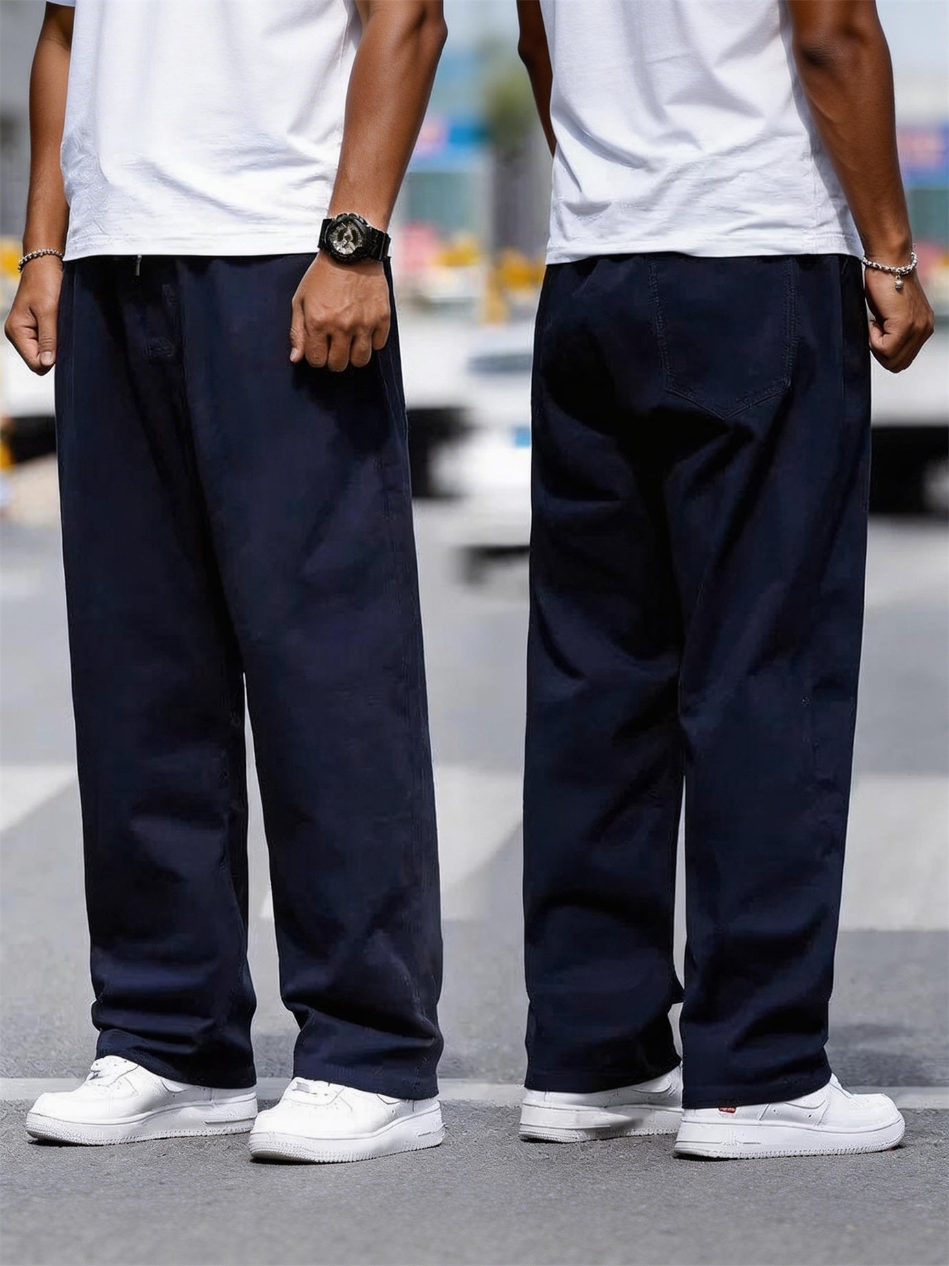 XL-8XL Plus Fat Loose Straight Pants