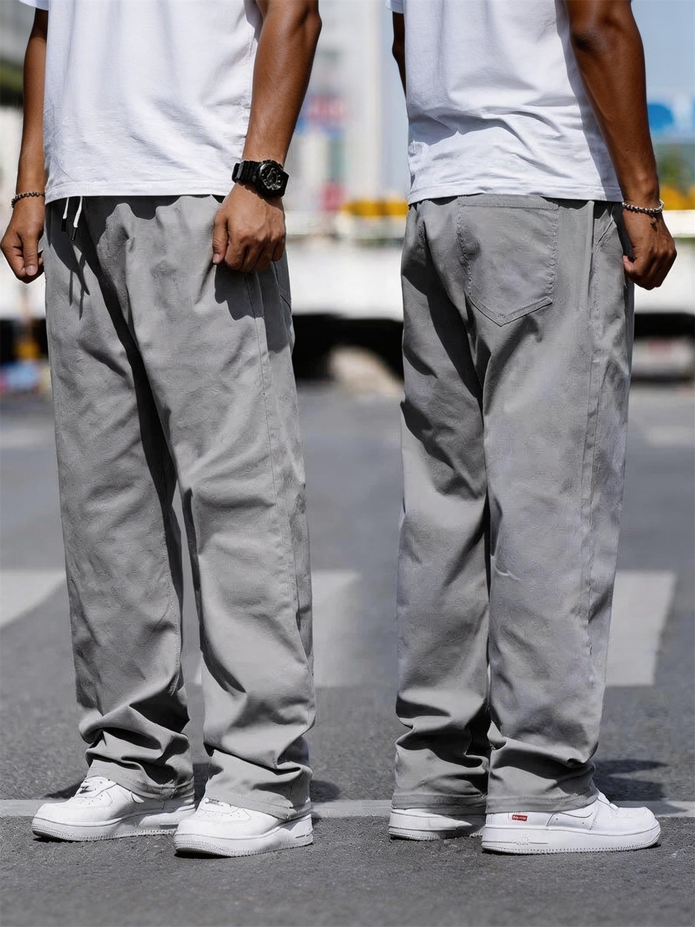 XL-8XL Plus Fat Loose Straight Pants