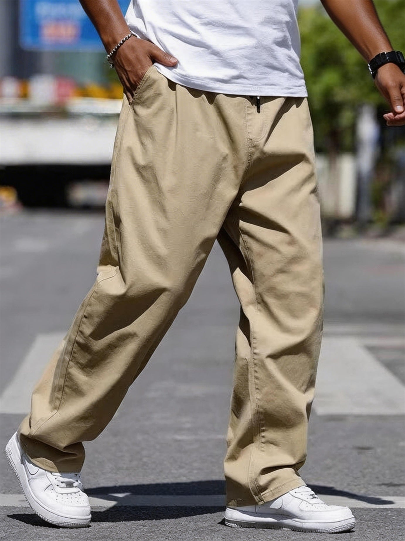 XL-8XL Plus Fat Loose Straight Pants