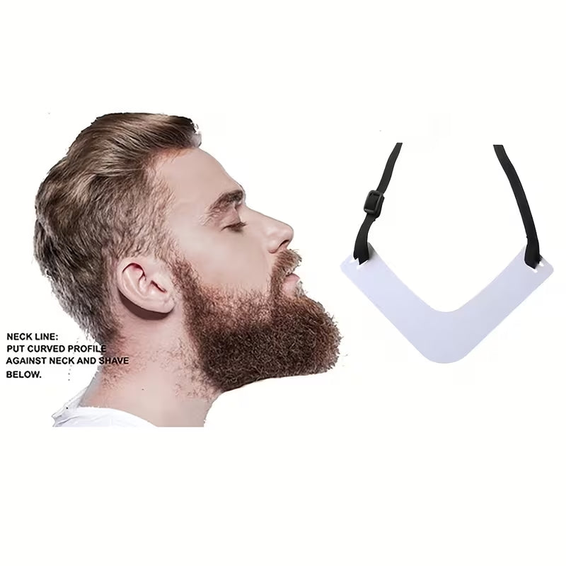 Neck Styling Device, Nape Beard Styling Ruler, Chin Beard Trimming Board