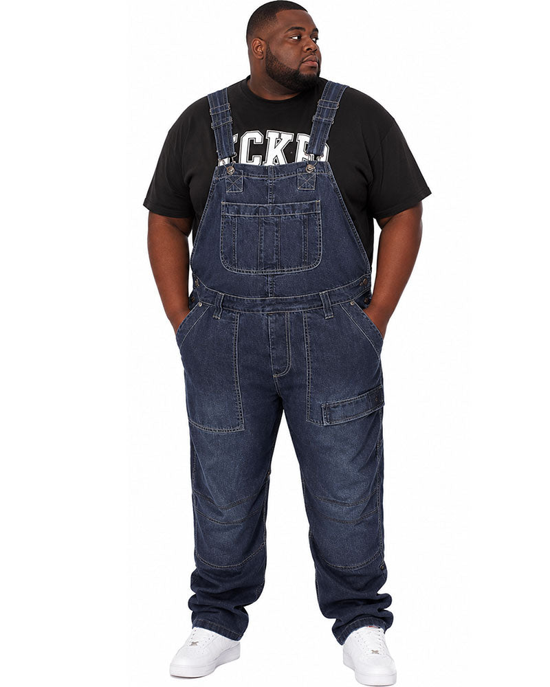 S-5XL Fashion Men's Strap Jeans Trousers