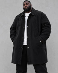 L-9XL Plus Size American Casual Coat Mid-length Coat