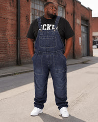 S-5XL Fashion Men's Strap Jeans Trousers