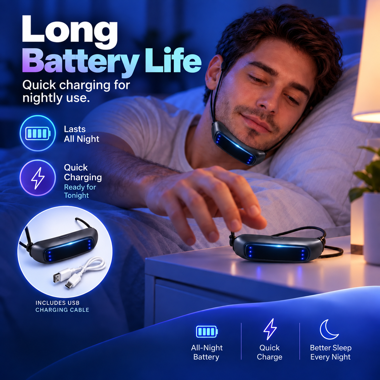💤 Smart Anti-Snore Device. Stop Snoring, Start Sleeping Deeply.