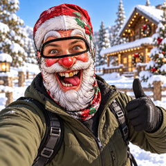 Santa Claus Mask with Tongue Sticking Out