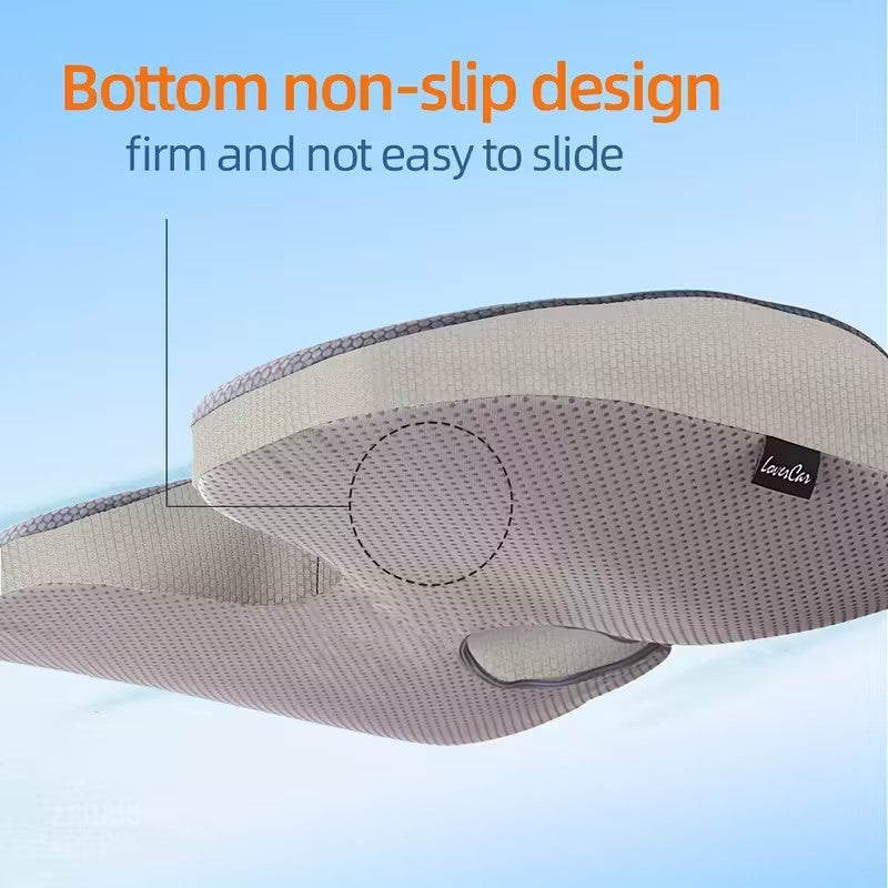 1pc of comfortable memory sponge cushion cushion - long time sitting in office/home chair/wheelchair hip cushion slide prevention,tailbone cushion