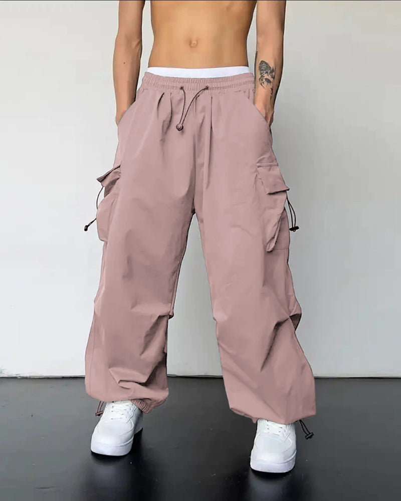 Big & Tall Men's Casual Quick-drying Overalls Sports Pants S-5XL