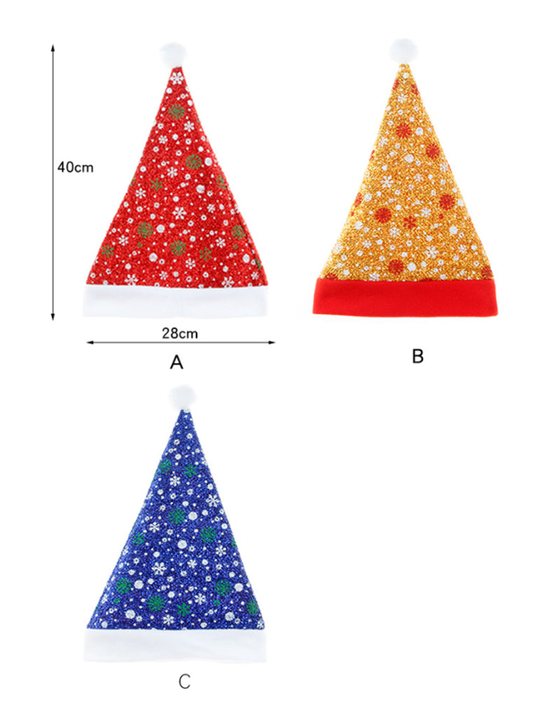 Color Snowflake Christmas Hat Party Headwear