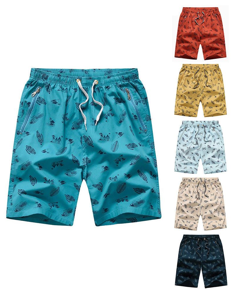 L-5XL Casual Cotton Home Five-point Beach Shorts