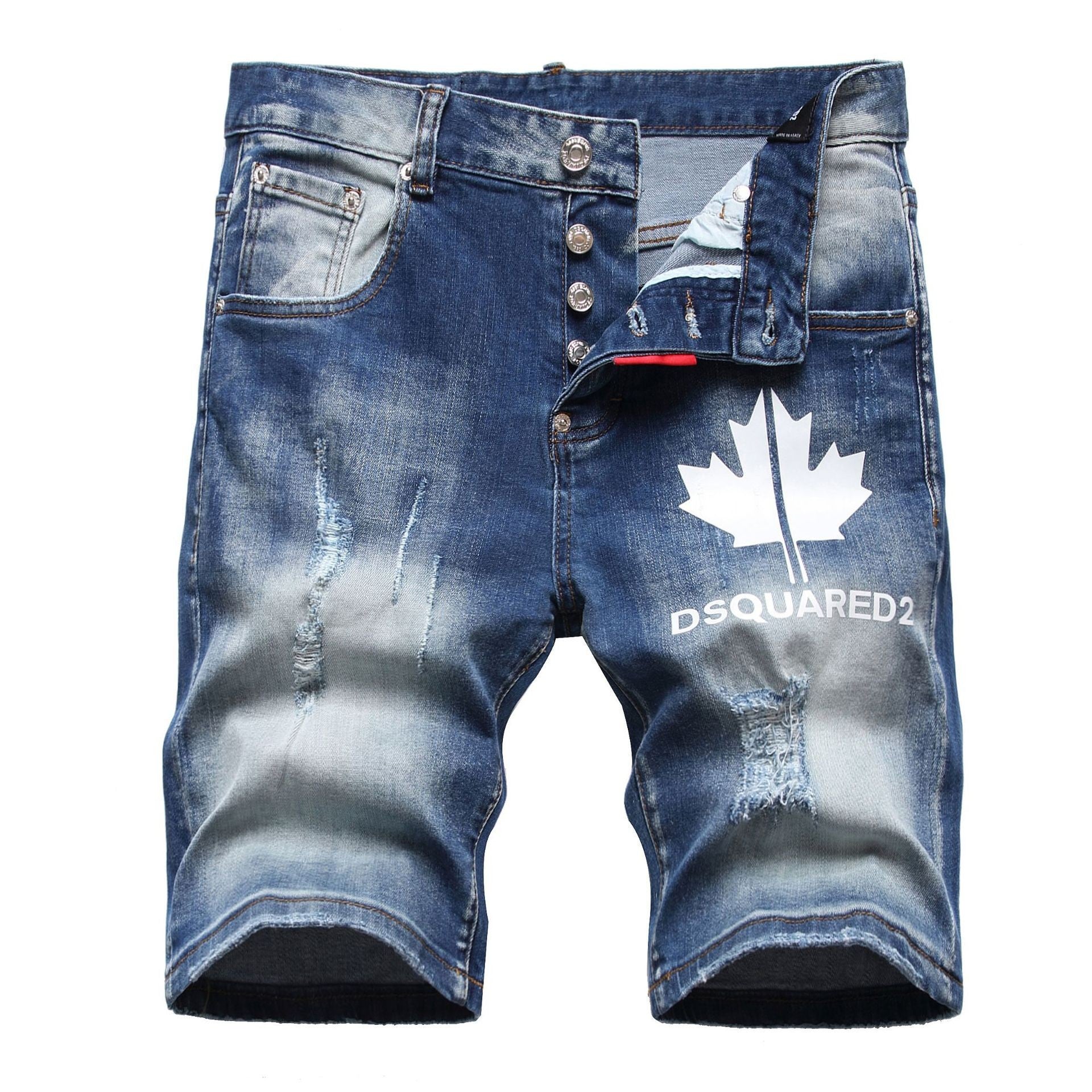 Men's Hole Feature Fashion Trendy Street Shooting Jeans