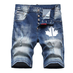 Men's Hole Feature Fashion Trendy Street Shooting Jeans