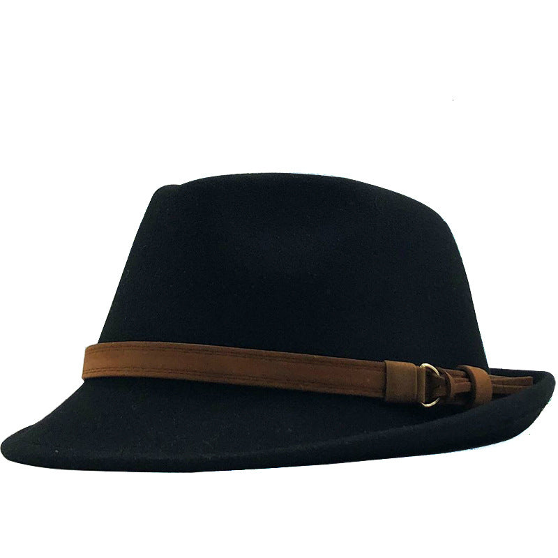 Multicolor Woolen Warm Hat British Retro Jazz Hat