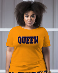 Women's Big & Tall Street Queen Wave Graffiti Short Sleeve Shorts Set