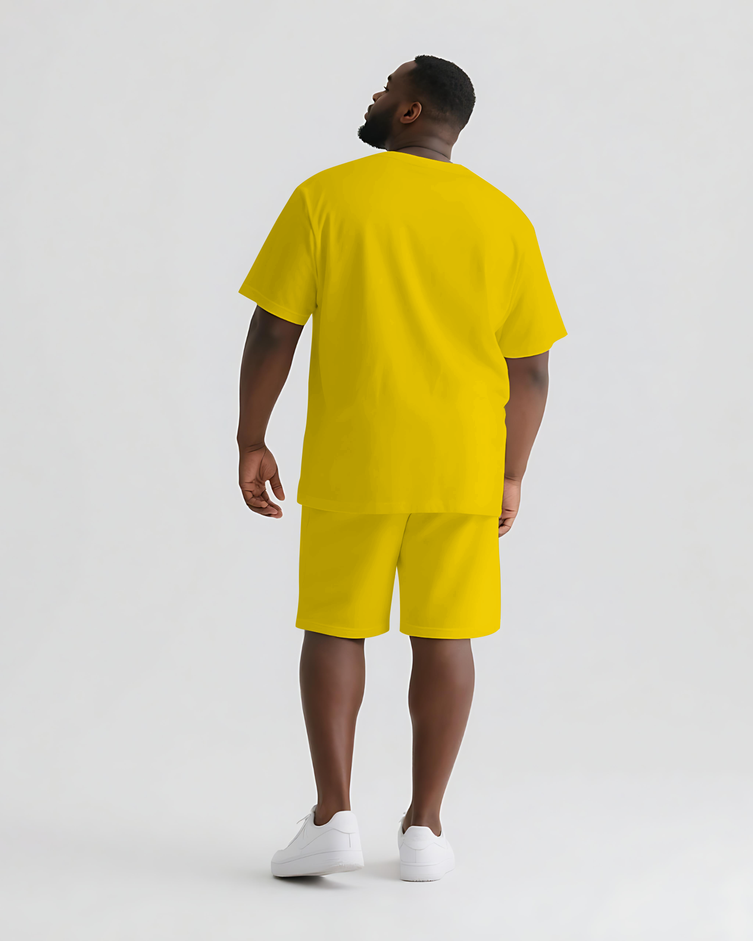 Do Like You Already Won Men's Big & Tall Casual Lettering T-shirt 2-Piece Set