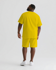 Do Like You Already Won Men's Big & Tall Casual Lettering T-shirt 2-Piece Set