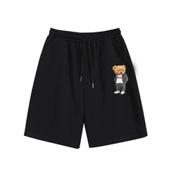 Big & Tall Men’s Bear Printed Sports Street Style Shorts