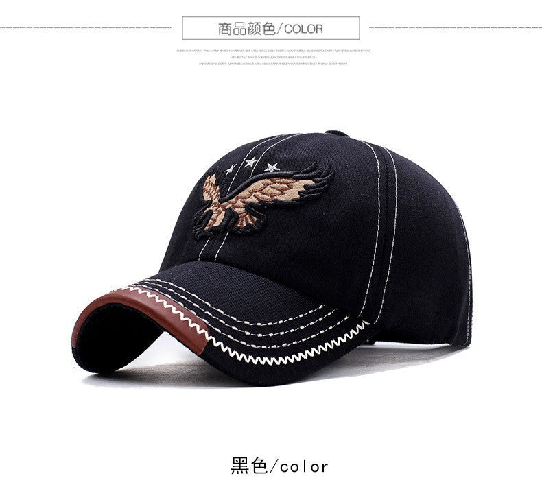 Trendy Embroidered Eagle Street Cap