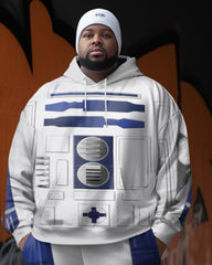 Cosplay Big & Tall Men's Art Abstract Hoodie Pants Lounge Two-Piece Set